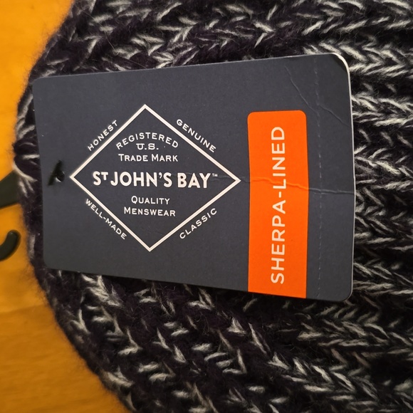 ST. JOHN'S BAY MENS BLUE WINTER HAT ONE SIZE FITS MOST - Picture 5 of 9